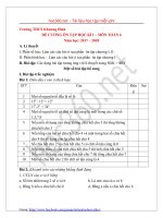 Đề cương ôn tập học kì I môn toán 6 - THCS Khương Đình (2017-2018)