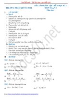 Đề cương ôn tập giữa học kì 2 - Toán 8 - Trường THCS Quỳnh Mai