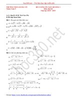 Đề cương toán 9 đại số chương 1 - THCS Giảng Võ (2018 - 2019)