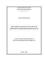 Phát triển ngân hàng số tại việt nam trong bối cảnh hội nhập kinh tế quốc tế