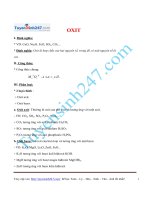 Lý thuyết chung về oxit (Có bài tập áp dụng)