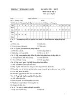 Đề kiểm tra 1 tiết môn GDCD lớp 12 - THPT Đỗ Huy Liệu