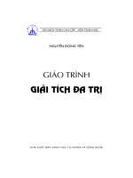 Giáo trình giải tích đa trị – Nguyễn Đông Yên