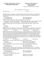 Đề kiểm tra giữa học kì 1 môn GDCD lớp 12 năm 2019-2020 - THPT Trần Văn Quan