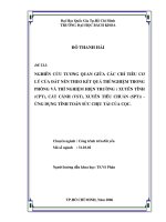 Nghiên cứu tương quan giữa các chỉ tiêu cơ lý của đất nền theo kết quả thí nghiệm trong phòng và thí nghiệm hiện trường (xuyên tĩnh (CPT), cắt cánh (VST), xuyên tiêu chuẩn (SPT)   ứng dụng tính toán sức chịu 