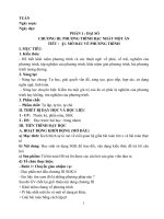 Giáo án toán học 8 kì 2  soạn theo cv 3280 và cv 5512 mới nhất (trọn bộ đại và hình)