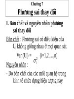 Phương sai thay đổi (KINH tế LƯỢNG SLIDE) 