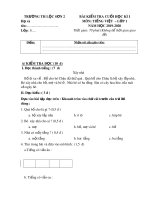 Đề thi học kì 1 môn Tiếng Việt lớp 1 năm 2019-2020 có đáp án - Trường Tiểu học Lộc Sơn 2