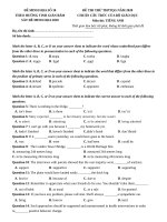 Đề thi minh họa tiếng anh THPT QG có đáp án giải chi tiết (3) 