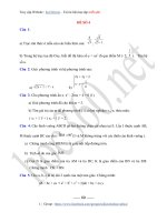 Đề ôn số 4 - Tuyển tập đề ôn vào lớp 10 THPT môn Toán - Hoc360.net
