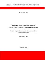 DLVN 159 Nhiệt kế thủy tinh- thủy ngân cực đại. Quy trình kiểm định