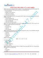 Bài tập tính chất của axit (khó)