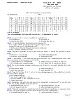 Đề kiểm tra 1 tiết học kì 2 môn GDCD lớp 12 có đáp án - THPT Lý Thường Kiệt