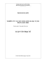 Nghiên cứu tay máy song song đa bậc tự do phẳng kiểu RRR 