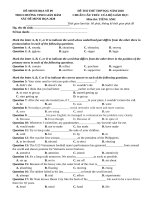 Đề thi minh họa tiếng anh THPT QG có đáp án giải chi tiết (7) 