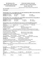 Đề thi minh họa tiếng anh THPT QG có đáp án giải chi tiết (4)