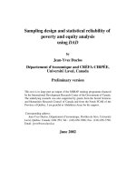 Sample design: theory and use of DAD