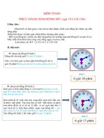BÀI 18 : THỰC HÀNH XEM ĐỒNG HỒ