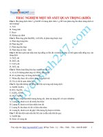 Trắc nghiệm: Một số axit quan trọng (khó)