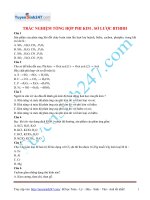 Trắc nghiệm tổng hợp : Phi kim, sơ lược bảng tuần hoàn nguyên tố hóa học