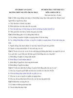 Đề kiểm tra 1 tiết học kì 1 môn GDCD lớp 12 có đáp án - THPT Nguyễn Trung Trực