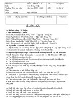 Đề thi giữa học kì 1 môn Tiếng Việt lớp 4 năm 2020-2021 có đáp án - Trường Tiểu học Vạn Phúc