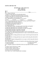 Đề kiểm tra 1 tiết học kì 2 môn GDCD lớp 12 năm 2019-2020 - THPT Bến Tre