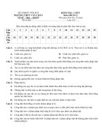 Đề kiểm tra 1 tiết môn GDCD lớp 12 có đáp án - THPT Văn Chấn