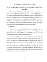 BÀI tập TIỂU LUẬN môn tâm lý học