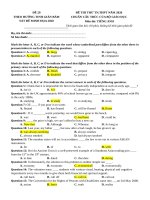 Đề thi minh họa tiếng anh THPT QG có đáp án giải chi tiết (30) 