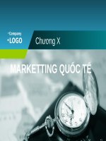 MARKETTING QUỐC tế (NGUYÊN lý MARKETING SLIDE) 