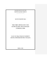 Thực hiện chính sách ưu đãi người có công với cách mạng ở tỉnh bắc ninh