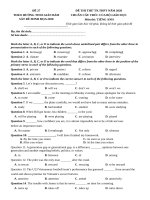 Đề thi minh họa tiếng anh THPT QG có đáp án giải chi tiết (28) 