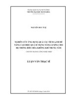 Nghiên cứu ứng dụng quả cầu tích lạnh để nâng cao hiệu quả sử dụng năng lượng cho hệ thống điều hòa không khí trung tâm 