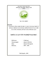 Luận văn tốt nghiệp ứng dụng công nghệ tin học và máy toàn đạc điện tử đo đạc chỉnh lý bản đồ địa chính tờ số 20 