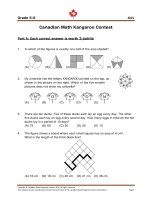 canadian math kangaroo contest