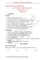 Đề cương ôn tập học kì I - Toán 7 - THCS Nguyễn Phong Sắc (2017-2018)