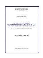 Cố định nấm men trên chất mang dứa và ứng dụng trong lên men rượu vang dứa 