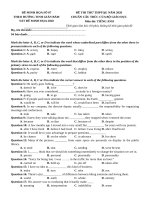 Đề thi minh họa tiếng anh THPT QG có đáp án giải chi tiết (5) 