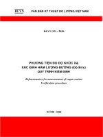 DLVN 351-2020_Quy trình kiểm định – Phương tiện đo độ khúc xạ – Xác định hàm lượng đường (Độ Brix) 