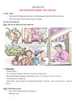 BÀI 3 - ĐÁP LỜI KHẲNG ĐỊNH. VIẾT NỘI QUY (TLV)