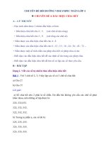 Bồi dưỡng Toán 4 - chuyên đề 4