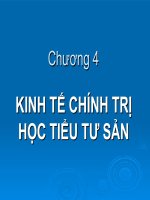 KINH tế CHÍNH TRỊ học TIỂU tư sản (LỊCH sử các học THUYẾT KT SLIDE) (chữ biến dạng do slide dùng font VNI times, tải về xem bình thường) 