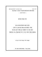 so sánh phân bố liều giữa lập kế hoạch điều trị bằng kỹ thuật imrt và 3d crt trong xạ trị bổ túc ung thƣ phụ khoa 