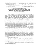 PHƯƠNG HƯỚNG, CHIẾN LƯỢC XÂY DỰNG VÀ PHÁT TRIỂN TRƯỜNG THCS THỌ AN GIAI ĐOẠN 2015- 2020 VÀ TẦM NHÌN ĐẾN NĂM 2025