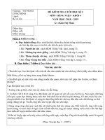 Đề kiểm tra học kì 1 - Môn Tiếng Việt lớp 4 - Năm học 2018-2019