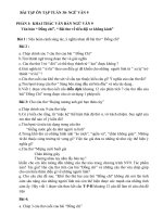 Phiếu ôn tập Ngữ văn 9 tuần 30