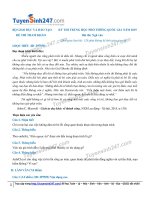 giải chi tiết bộ đề thi thử 2019 của bộ giáo dụ đào tạo