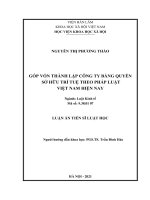 Góp vốn thành lập công ty bằng quyền sở hữu trí tuệ theo pháp luật Việt Nam hiện nay