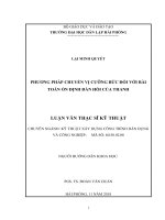 Phương pháp chuyển vị cưỡng bức đối với bài toán ổn định đàn hồi của thanh 